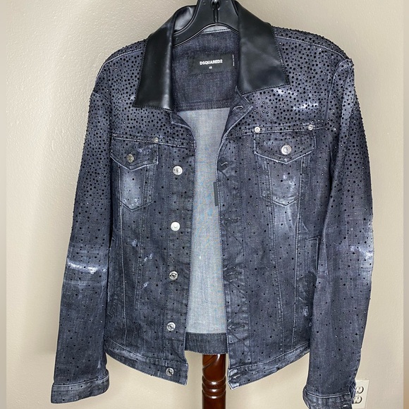 DSQUARED2 Jean Jacket Grey Size Medium - Picture 1 of 5